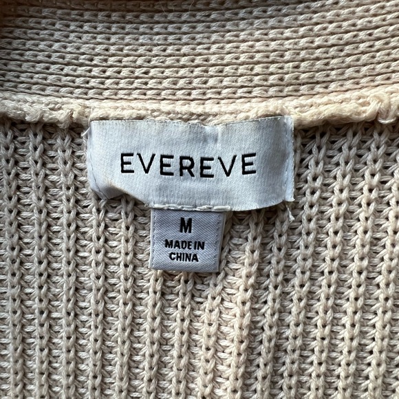 Puff sleeve cardigan by Evereve. Tan, size M. - Picture 4 of 7